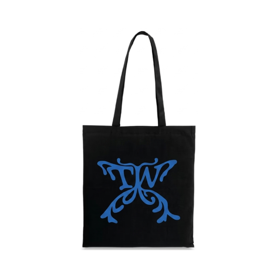 Tote Bag TWICE Negra con Logo Mariposa Azul