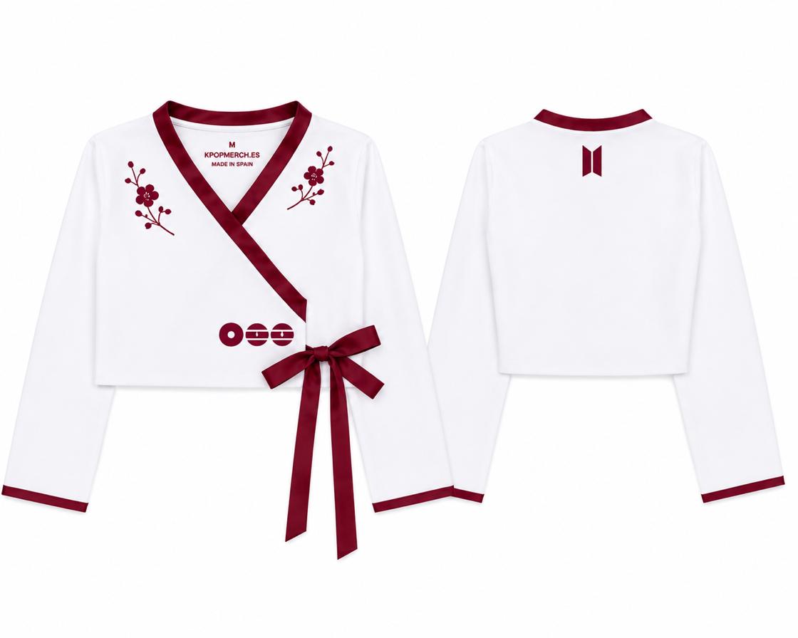 Hanbok Jeogori BTS Arirang Edition - Traje tradicional moderno coreano hecho a mano para mujer