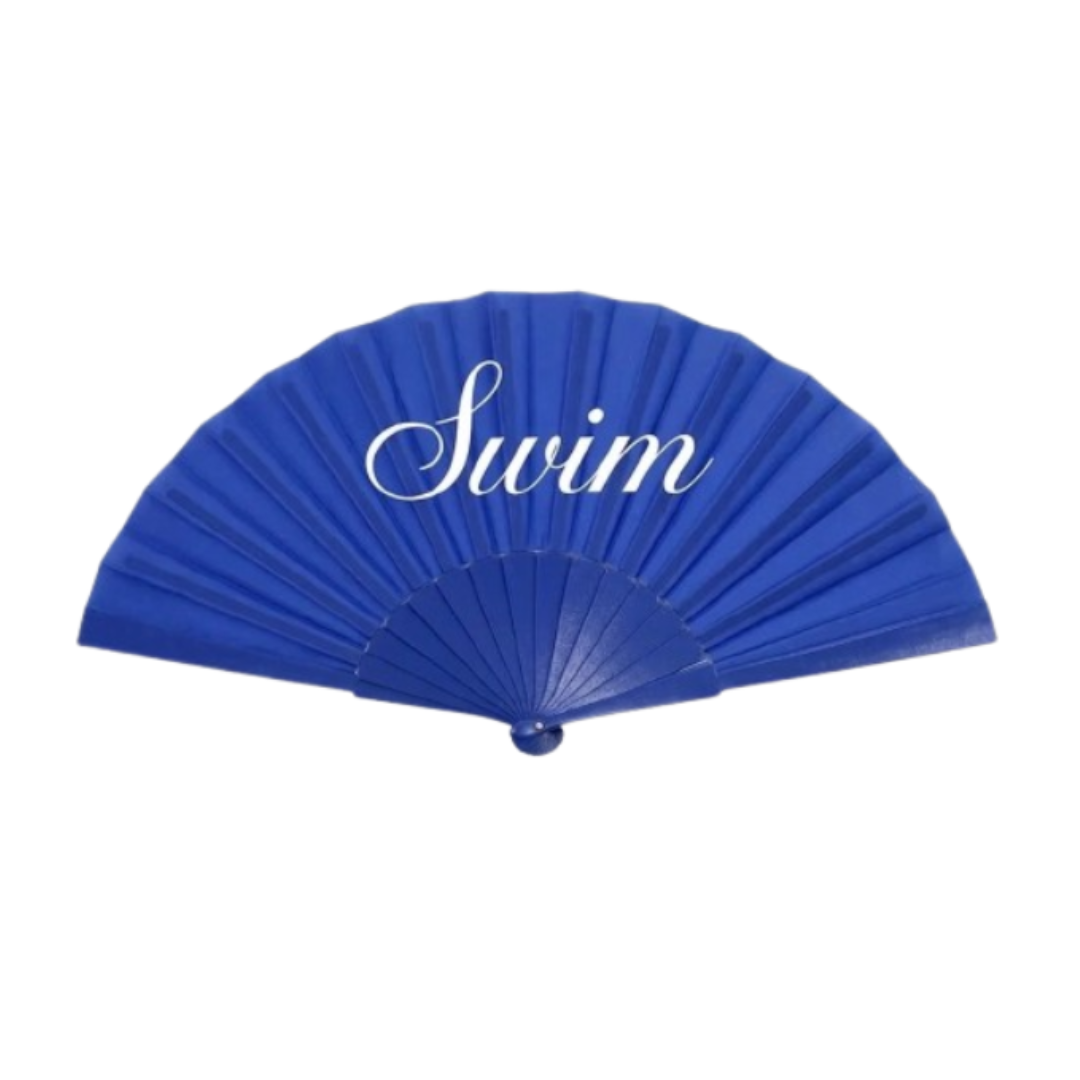 Abanico Arirang "Swim" en Azul Cobalto – Accesorio de Colección para el Fandom – Regalo Aesthetic Especial para Fans (Copy)