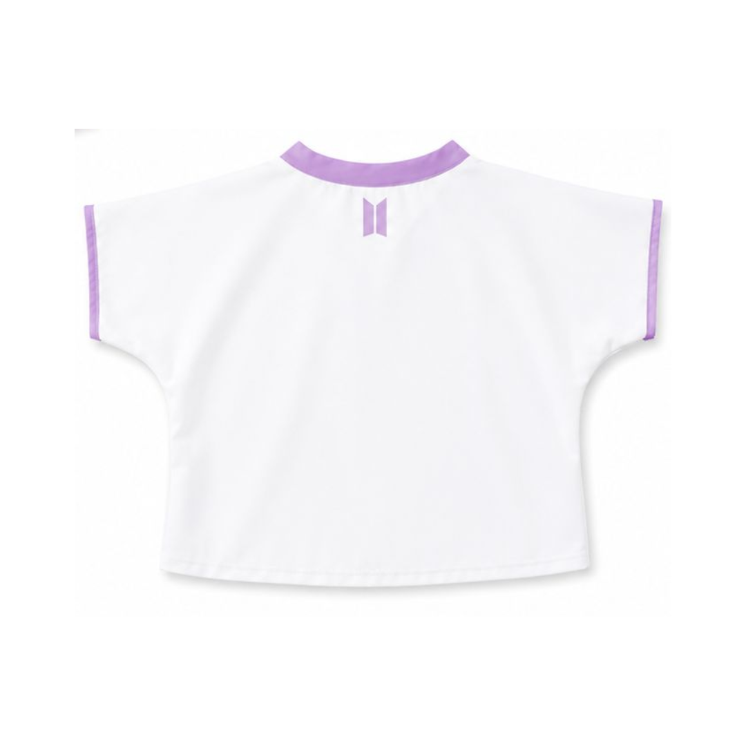 Hanbok Jeogori de Manga Corta Blanco Ideal para Concierto, Verano y Diferentes Eventos